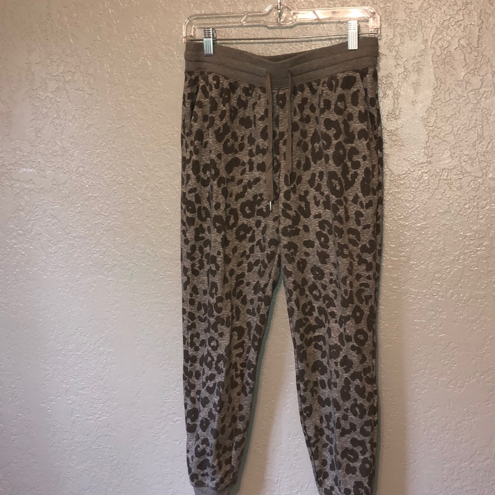 cheetah print joggers